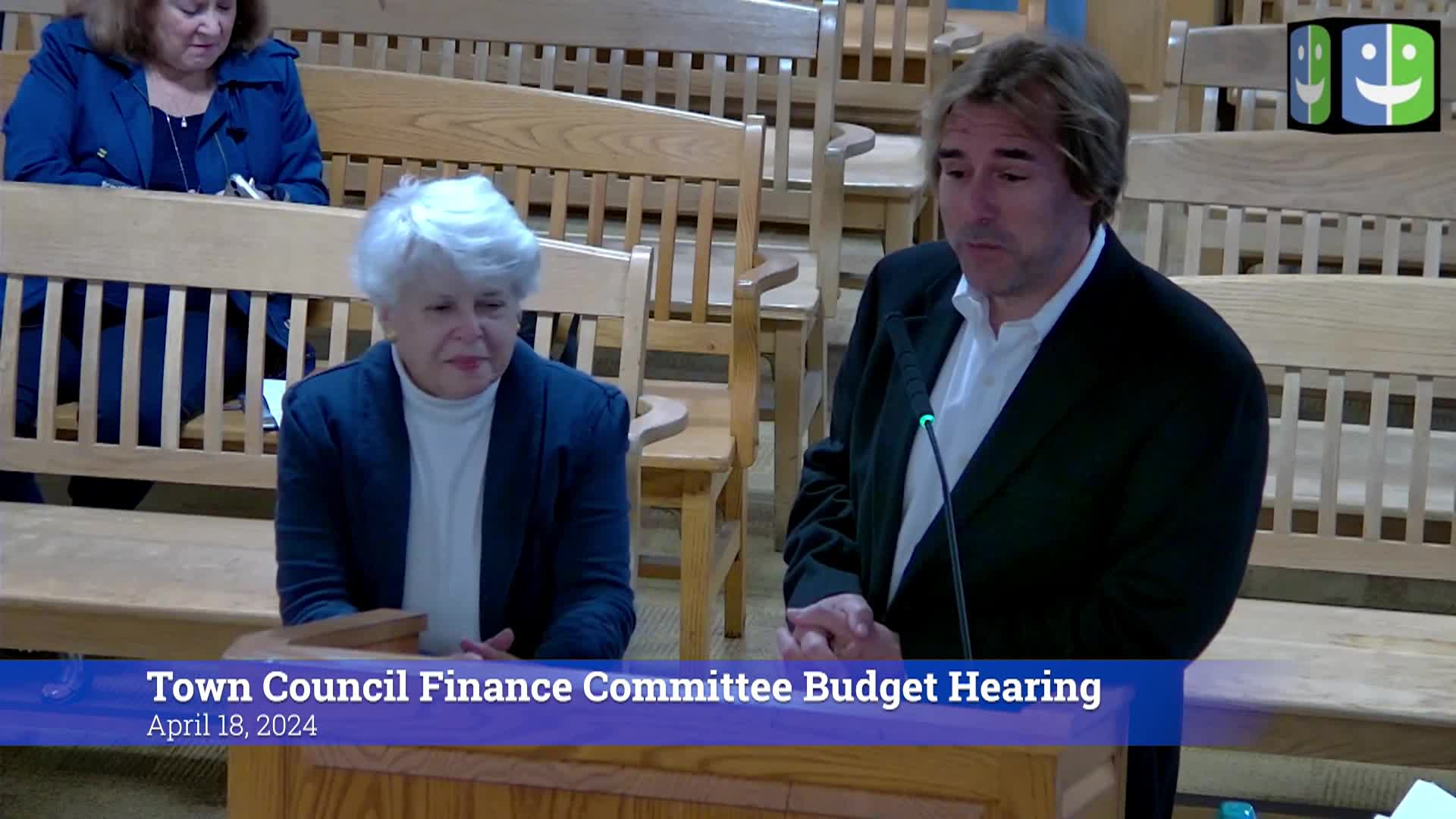 Thumbnail image for Town Council Finance Committee 4/18/24 Budget Hearing