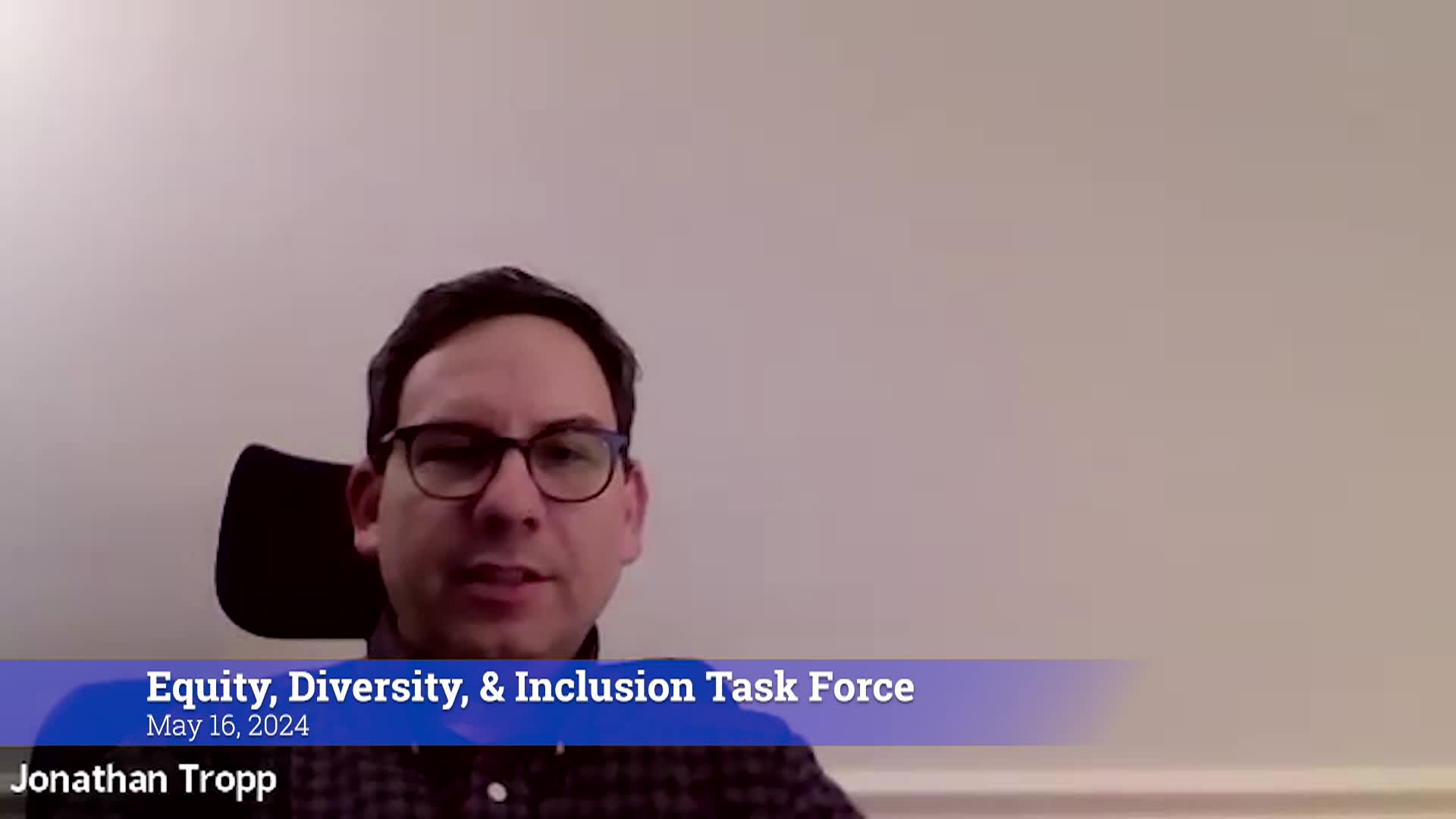 Thumbnail image for Equity Diversity & Inclusion Task Force 5/16/24 Meeting