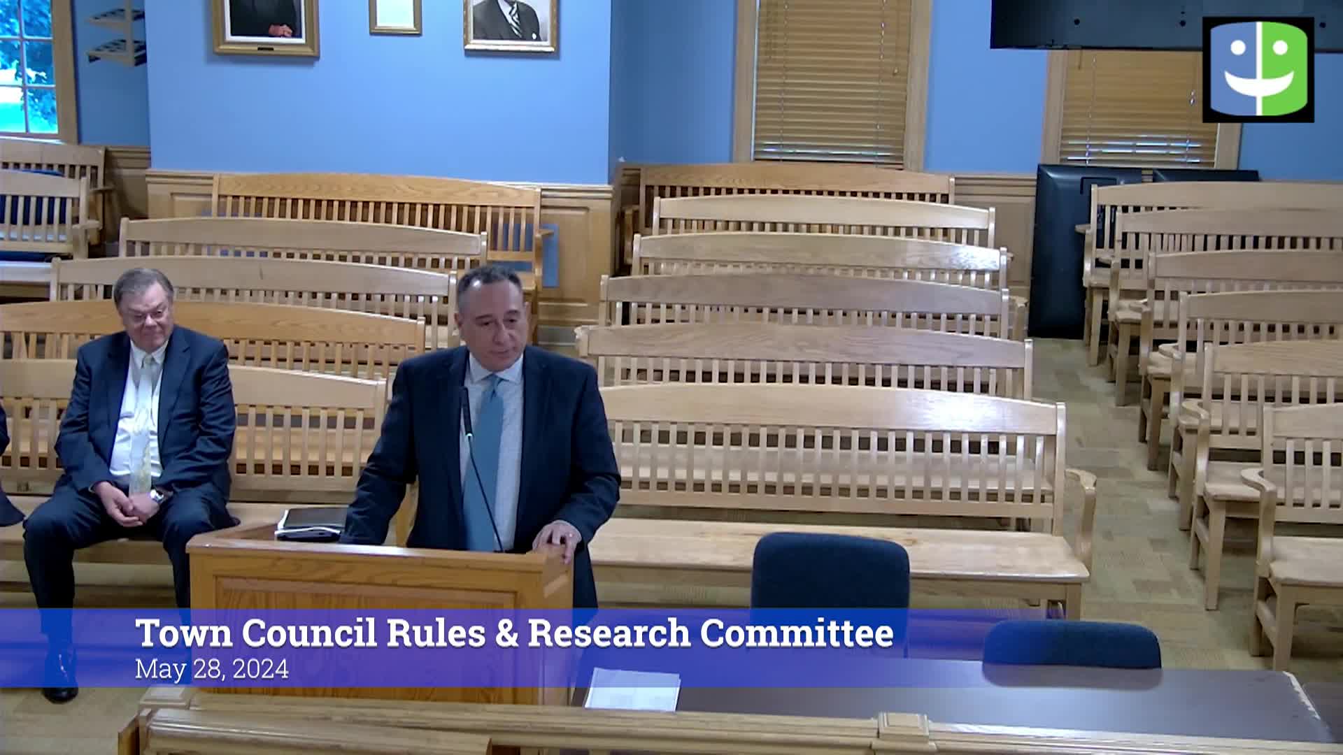Thumbnail image for Town Council Rules & Research Committee 5/28/24 Meeting