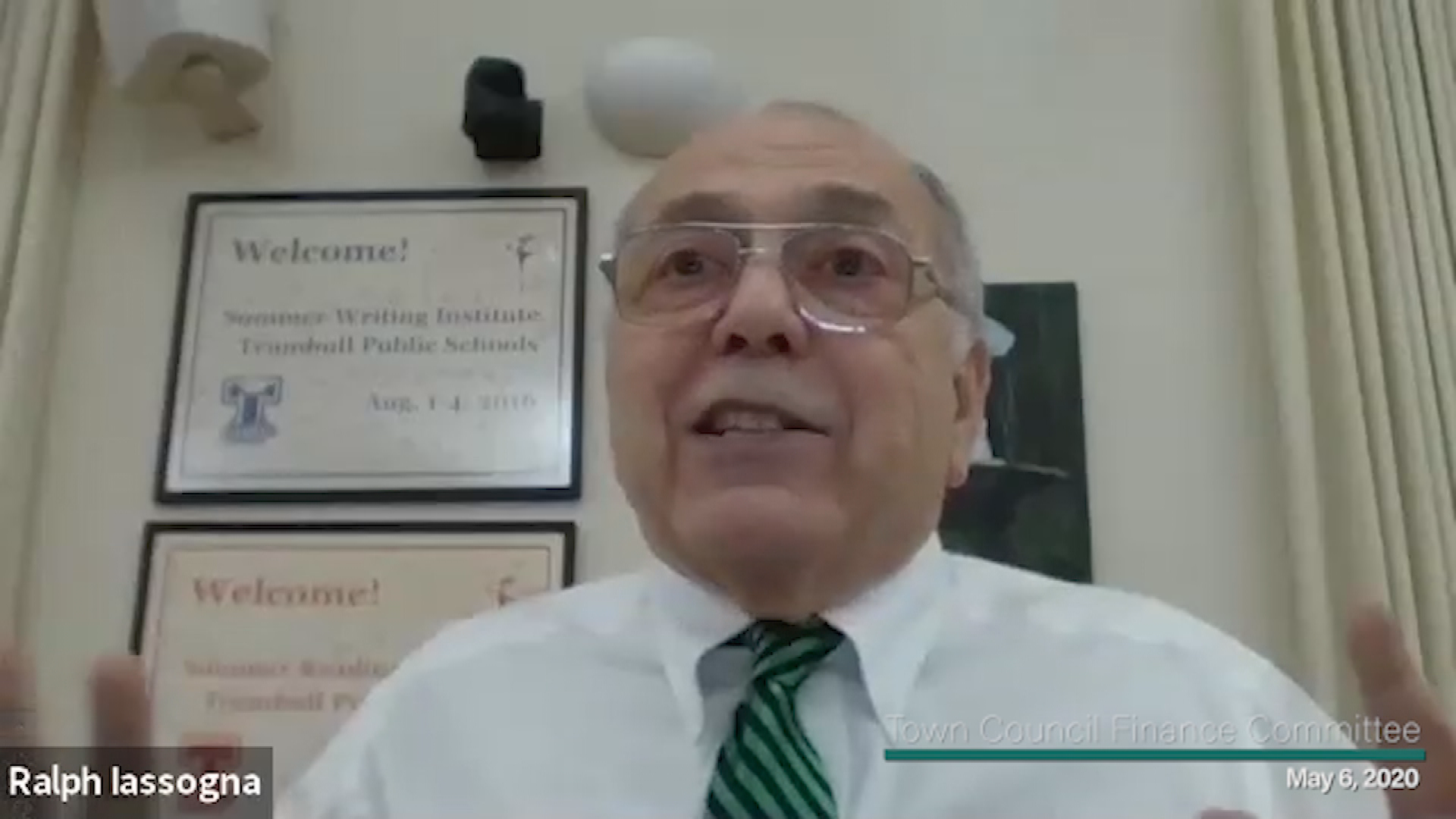 Thumbnail image for Town Council Finance Committee 5/5/20 BOE Budget Hearing