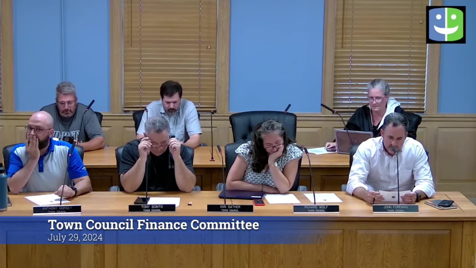 Thumbnail image for Town Council Finance Committee 7/29/24 Meeting