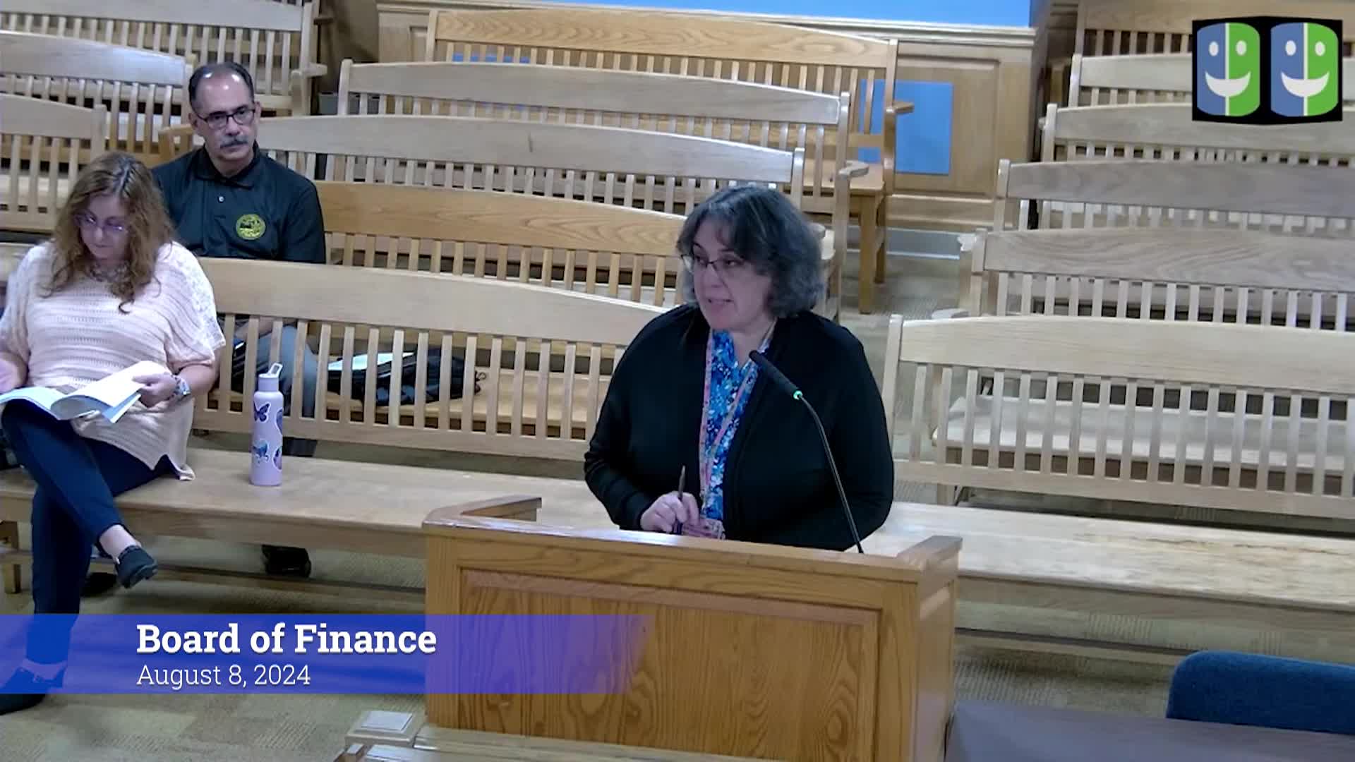 Thumbnail image for Board of Finance 8/8/24 Meeting
