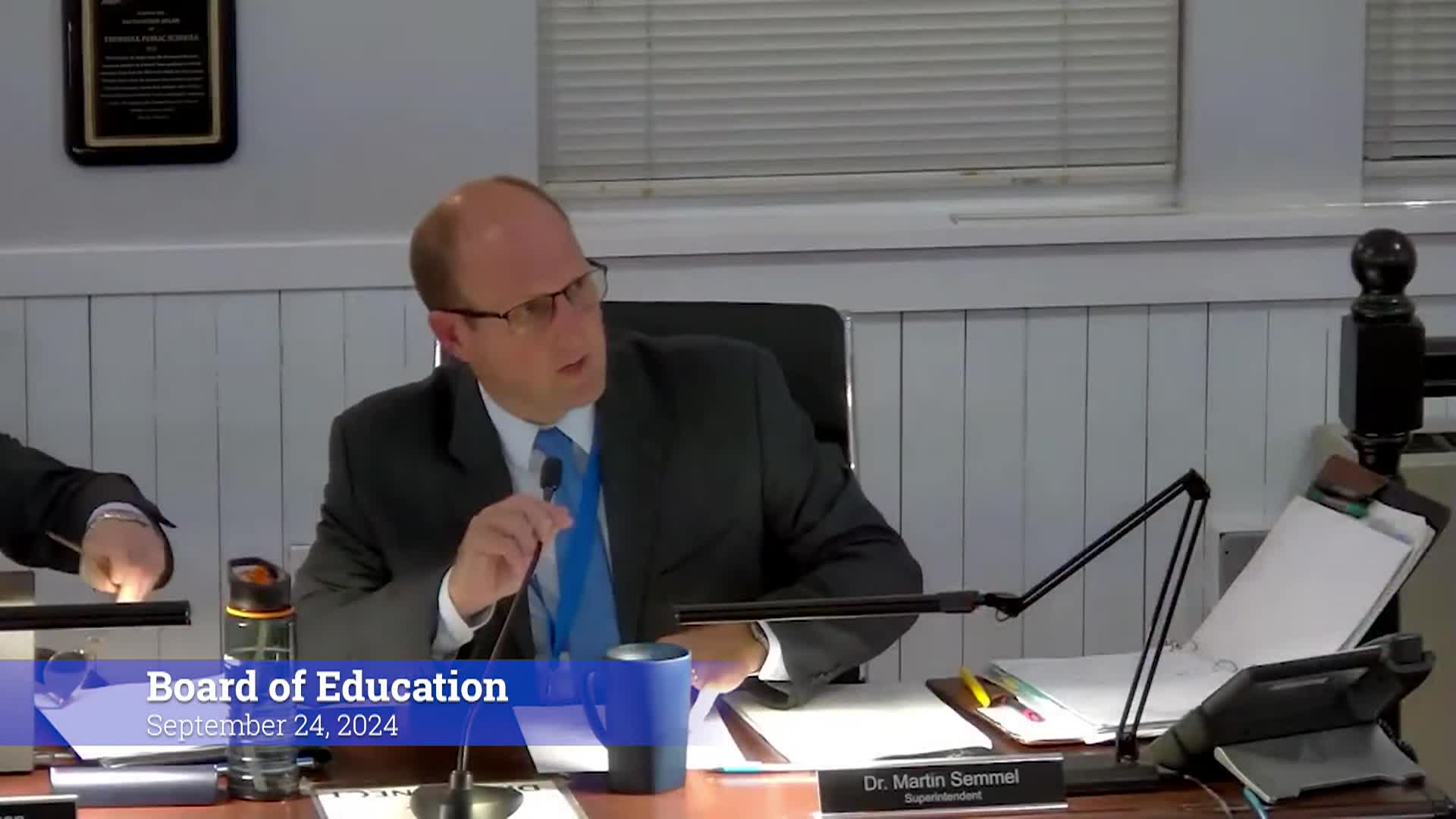 Thumbnail image for Board of Education 9/24/24 Meeting