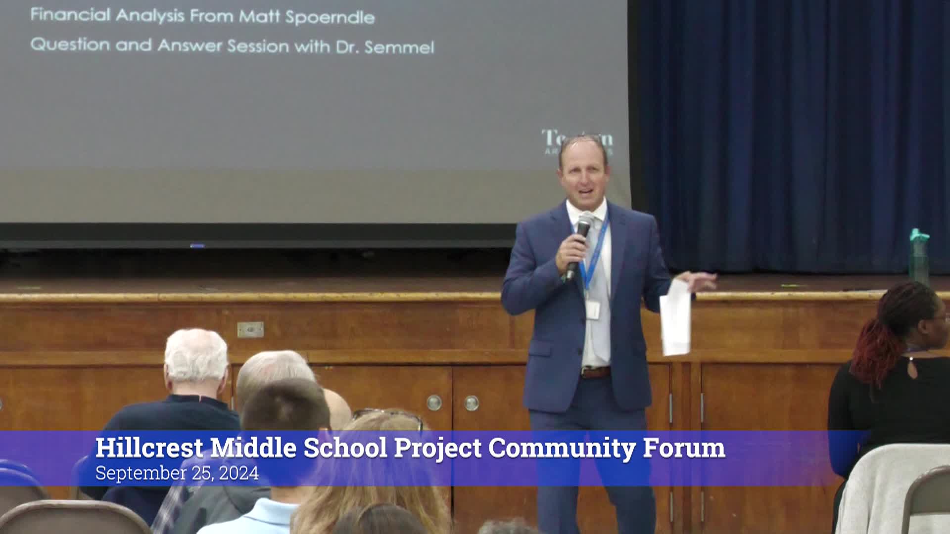 Thumbnail image for Hillcrest Middle School Project 9/25/24 Community Forum