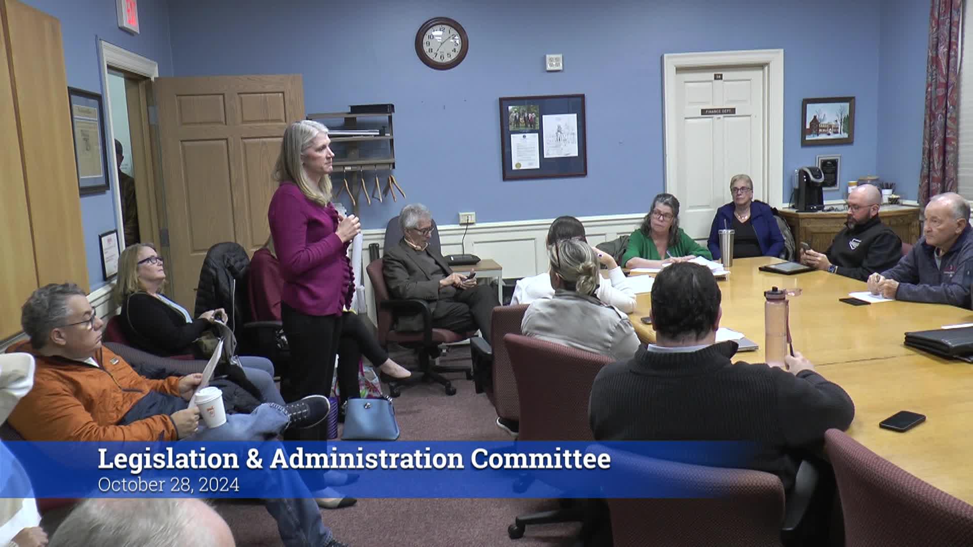 Thumbnail image for Town Council Legislation & Administration Committee 10/28/24 Meeting