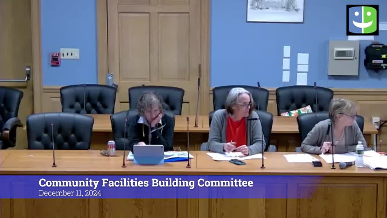 Thumbnail image for Community Facilities Building Committee 12/11/24
