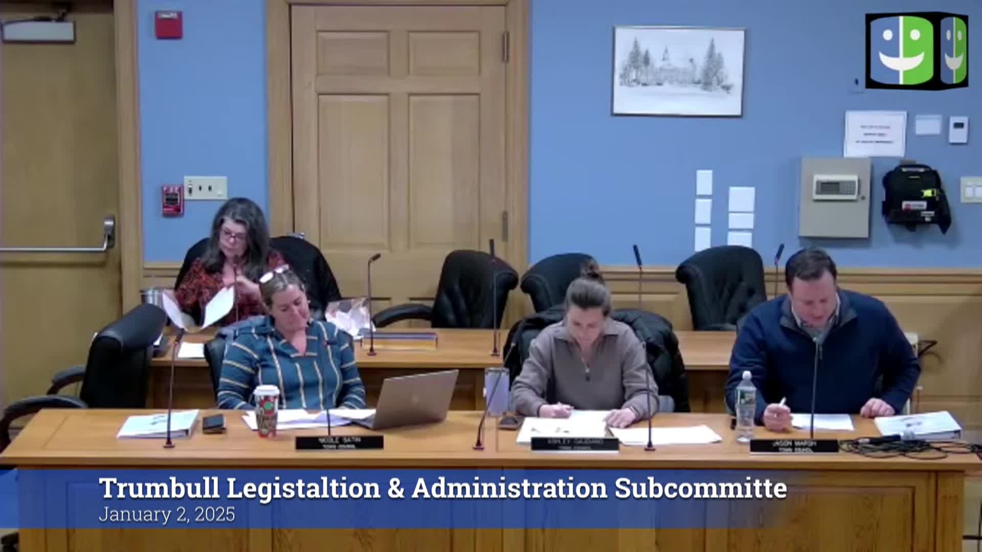 Thumbnail image for Town Council Legislation & Administration 1/2/25 Meeting