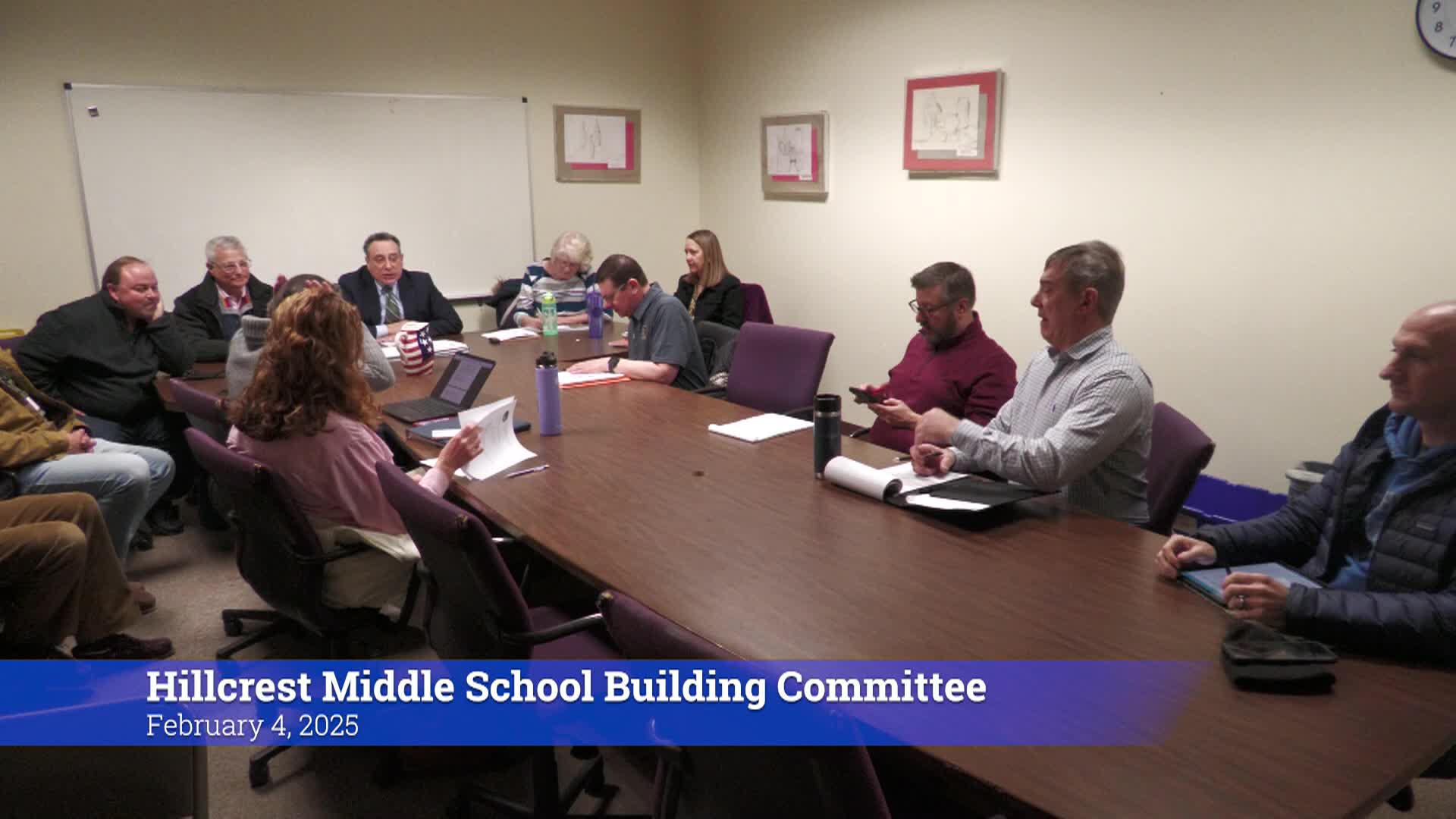 Thumbnail image for Hillcrest Middle School Building Committee 2/4/25 Meeting