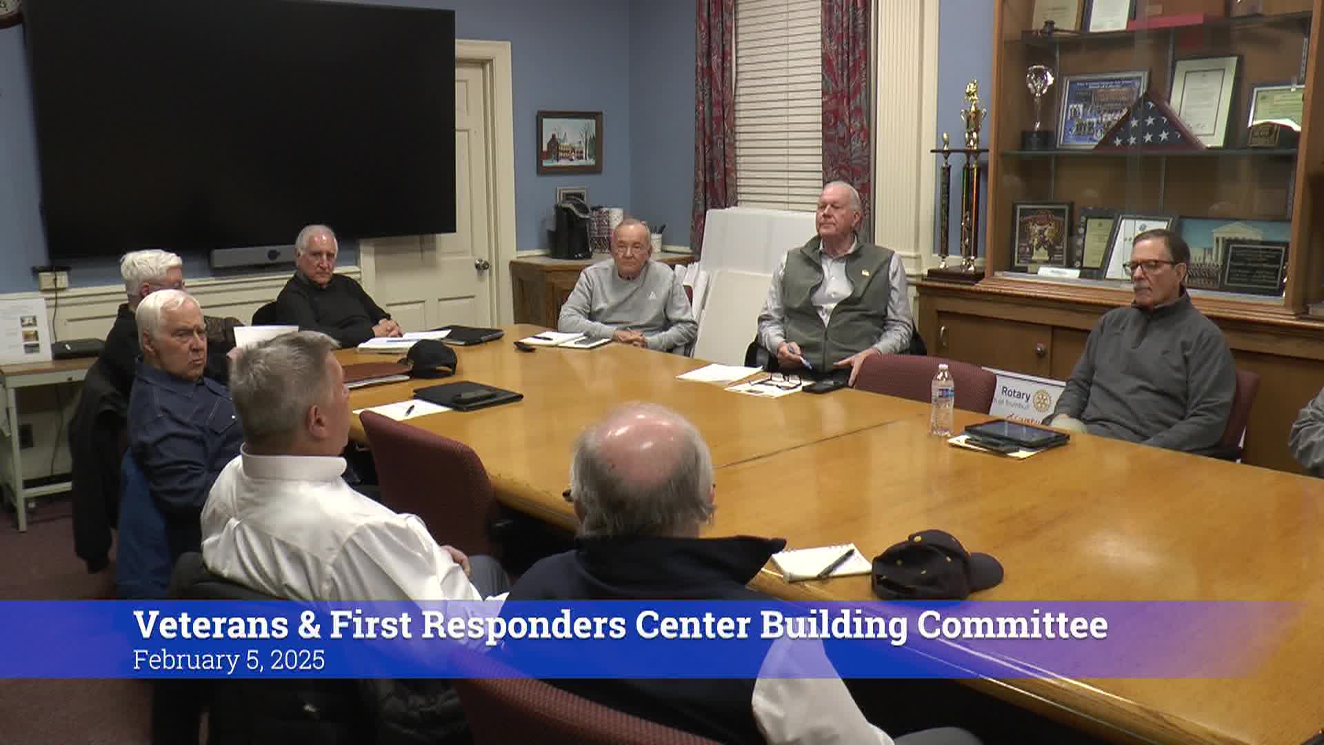 Thumbnail image for Veterans & First Responders Center Building Committee 2/5/25 Meeting