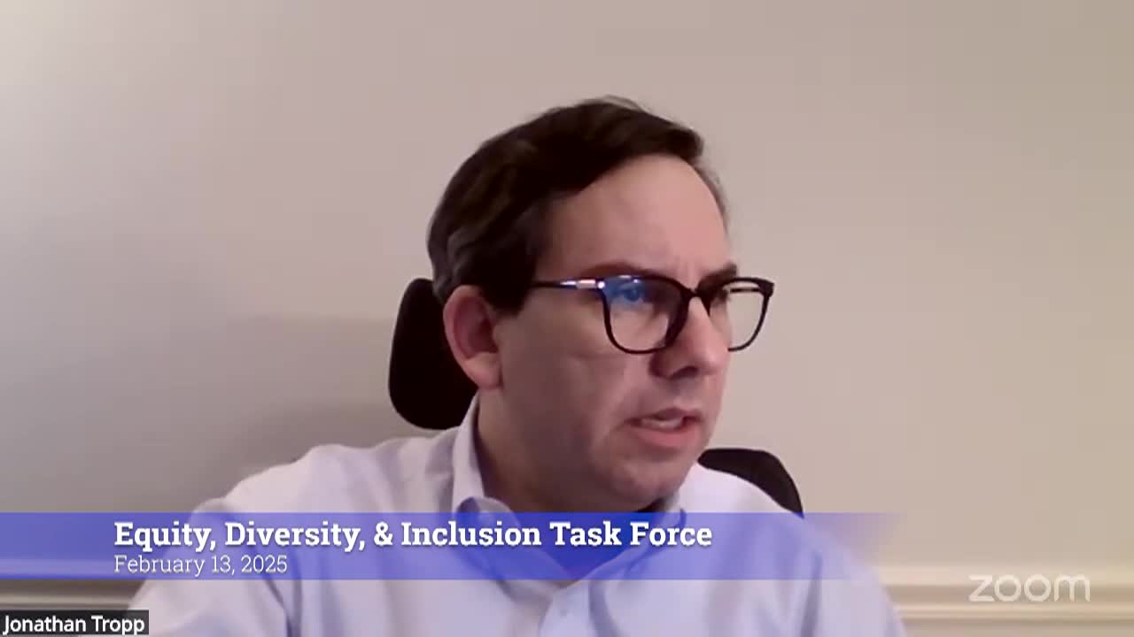 Thumbnail image for Equity, Diversity, & Inclusion Task Force 2/13/25 Meeting