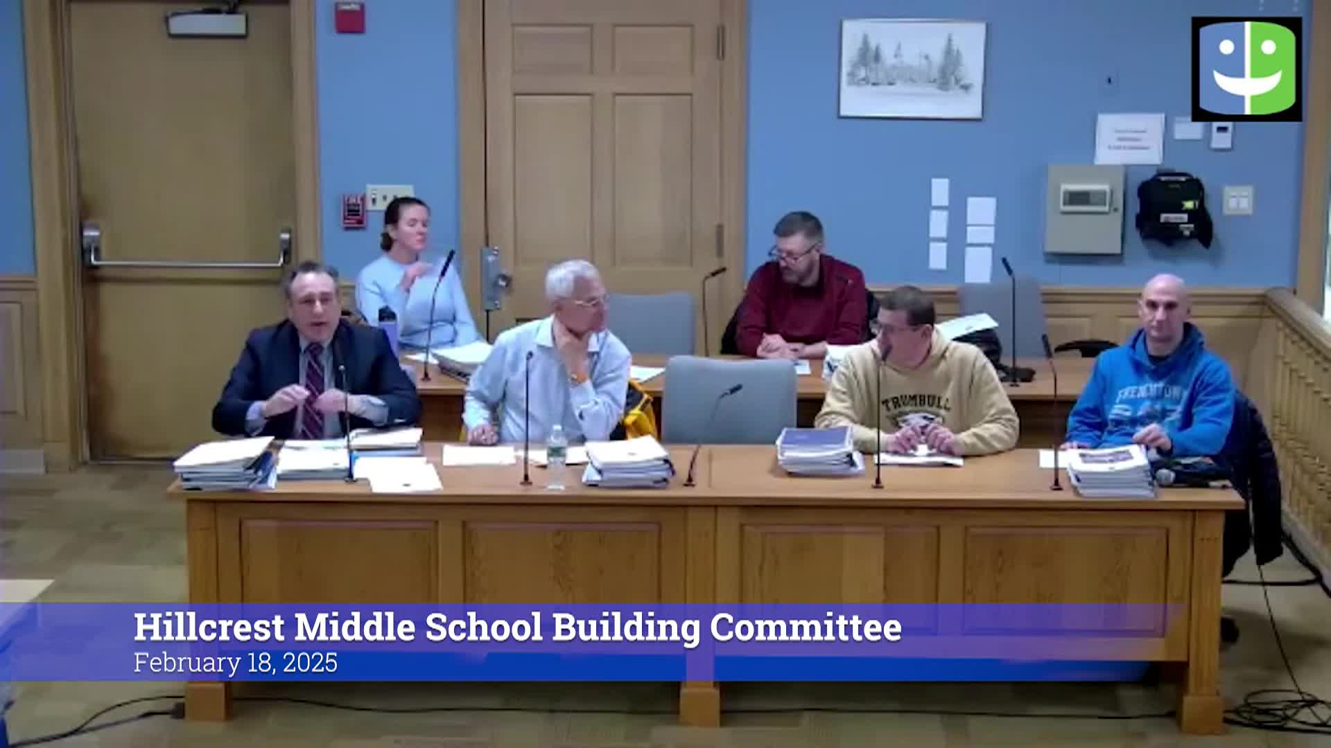 Thumbnail image for Hillcrest Middle School Building Committee 2/18/25 Meeting