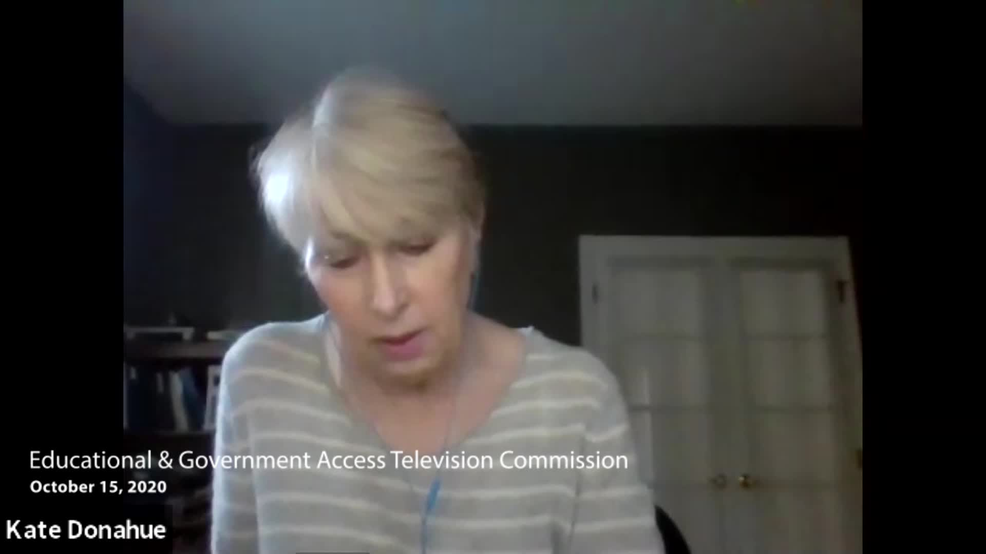 Thumbnail image for Educational & Government Access Television Commission 10/15/20 Meeting VOD only