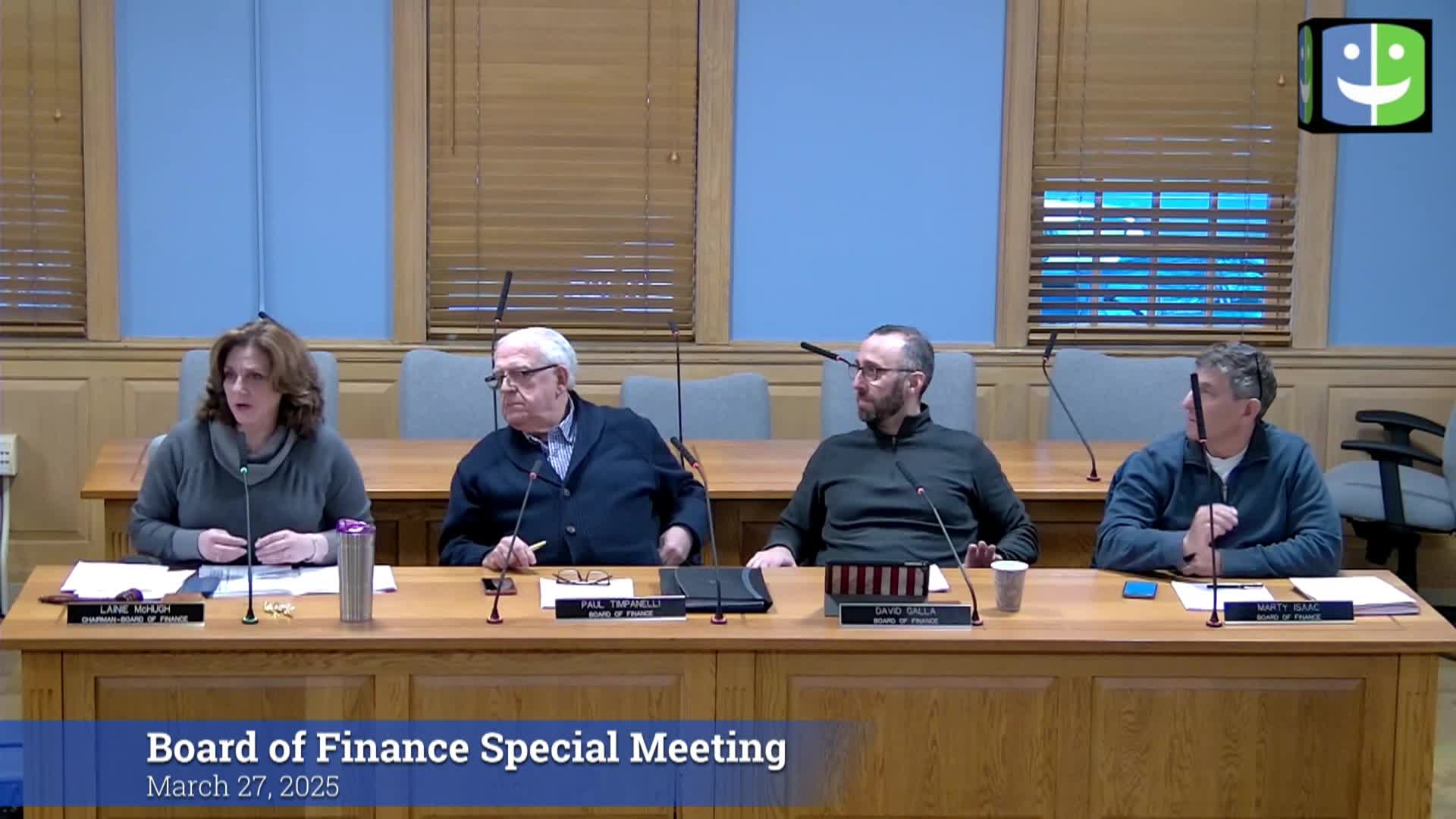 Thumbnail image for Board of Finance 3/27/25 Special Meeting
