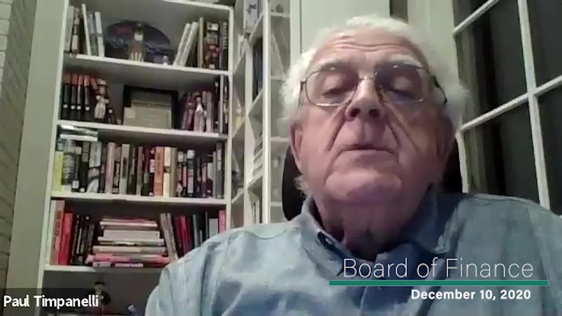Thumbnail image for Board of Finance 12/10/20 Meeting