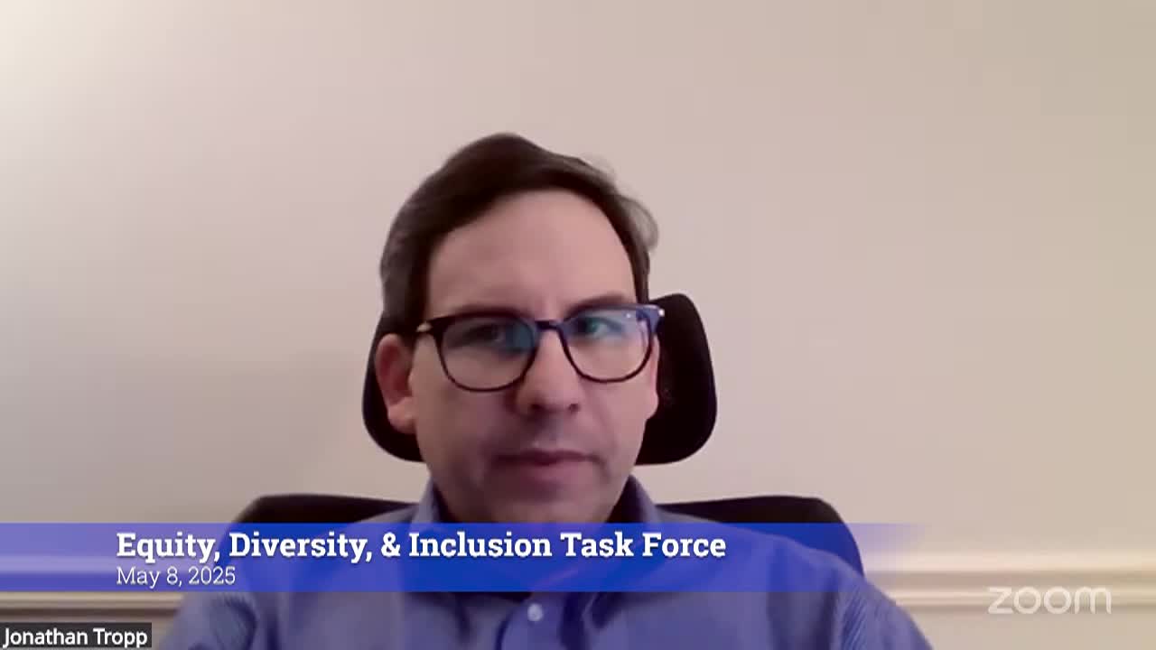 Thumbnail image for Equity, Diversity, & Inclusion Task Force 5/8/25 Meeting