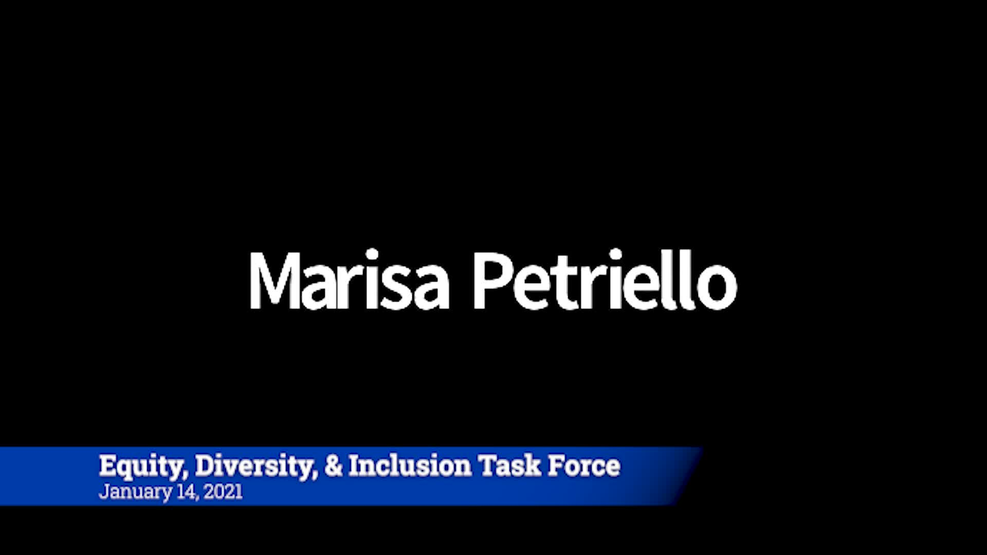 Thumbnail image for Equity, Diversity, & Inclusion Task Force 1/14/21 Meeting