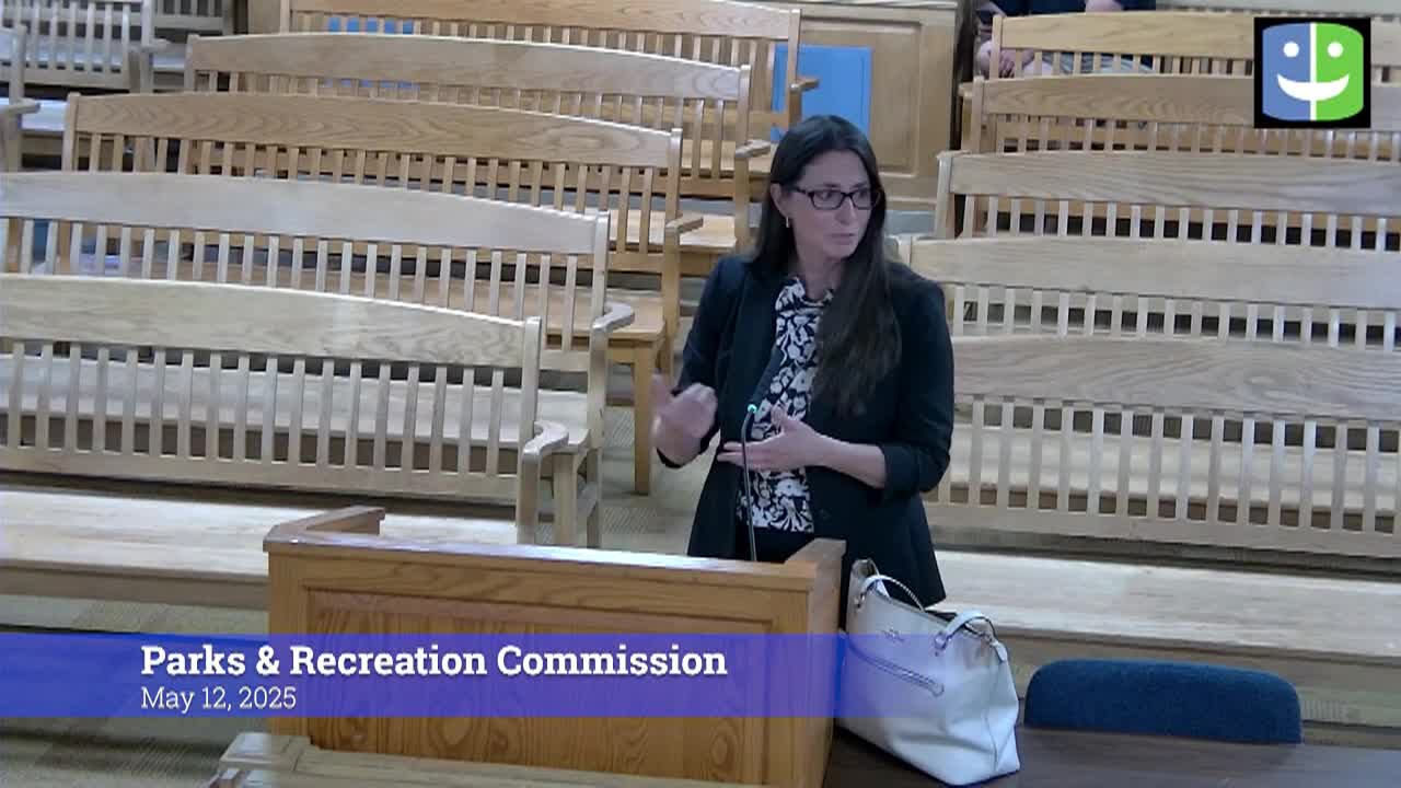 Thumbnail image for Parks & Recreation Commission 5/12/25 Meeting