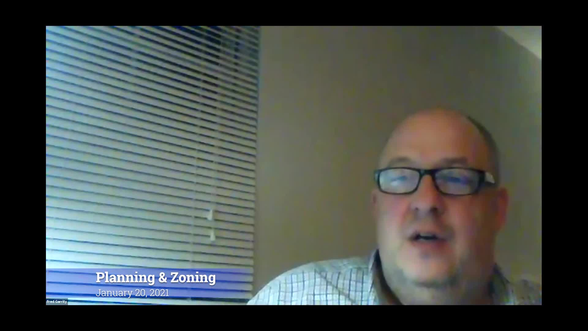 Thumbnail image for Planning & Zoning 1/20/21 Meeting