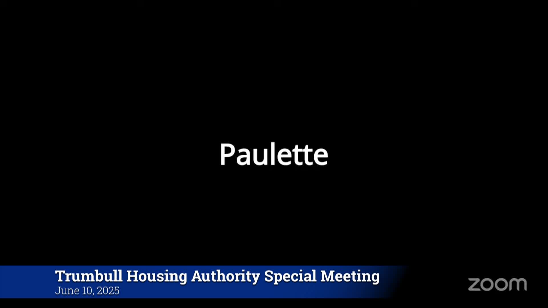 Thumbnail image for Trumbull Housing Authority 6/10/25 Meeting