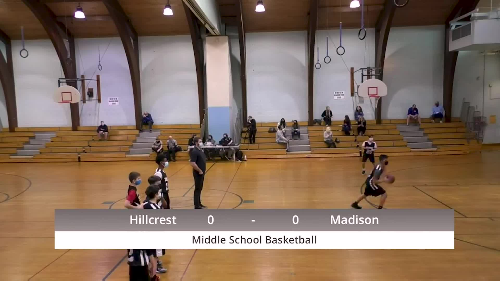 Thumbnail image for Boys Middle School Basketball:  Hillcrest vs. Madison 3/11/21