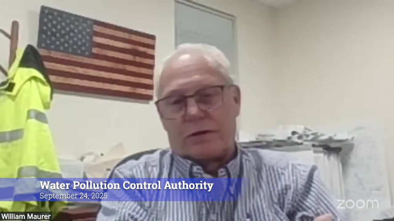 Thumbnail image for Water Pollution Control Authority 9/24/25 Meeting