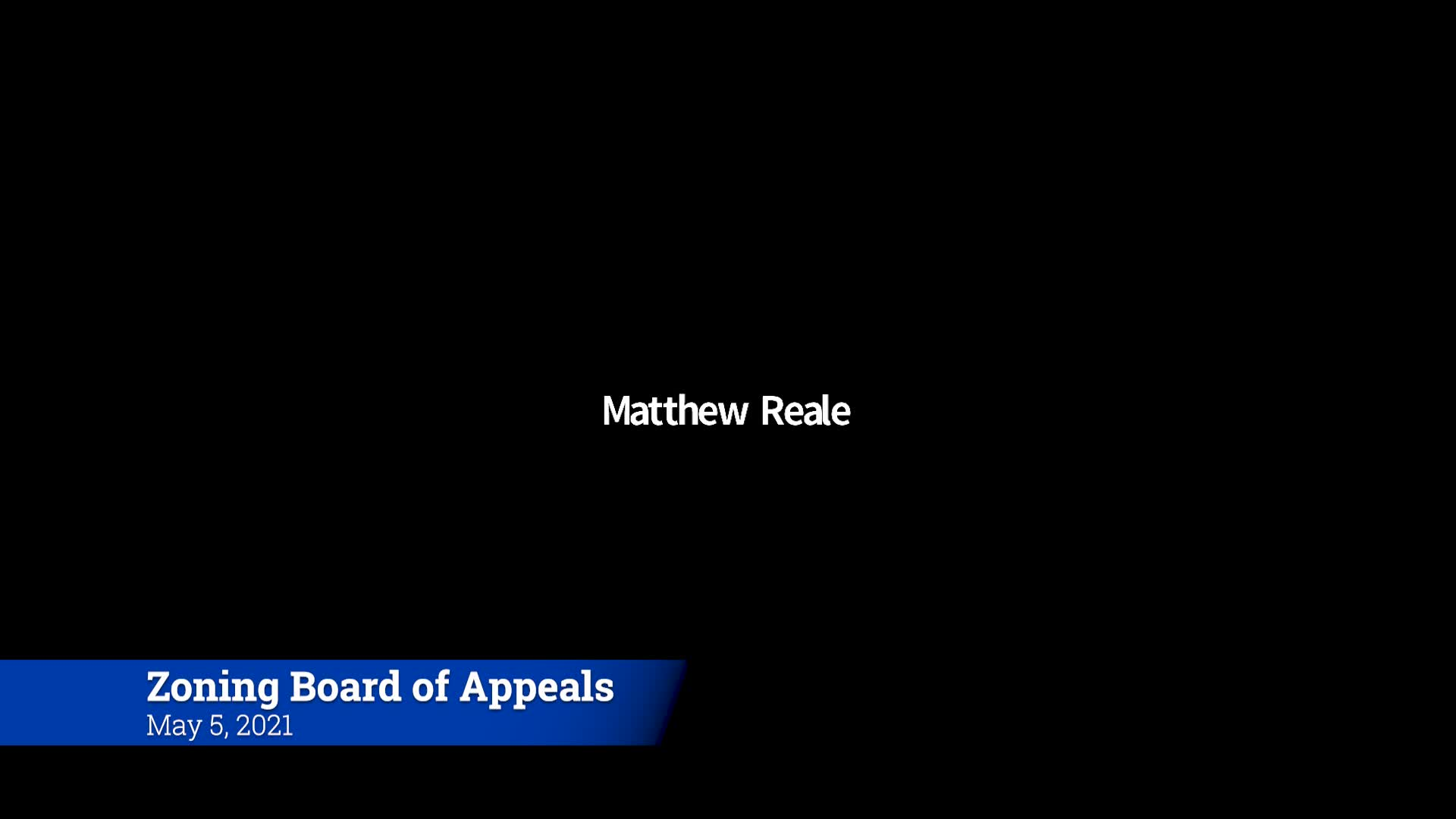 Thumbnail image for Zoning Board of Appeals 5/5/21 Meeting