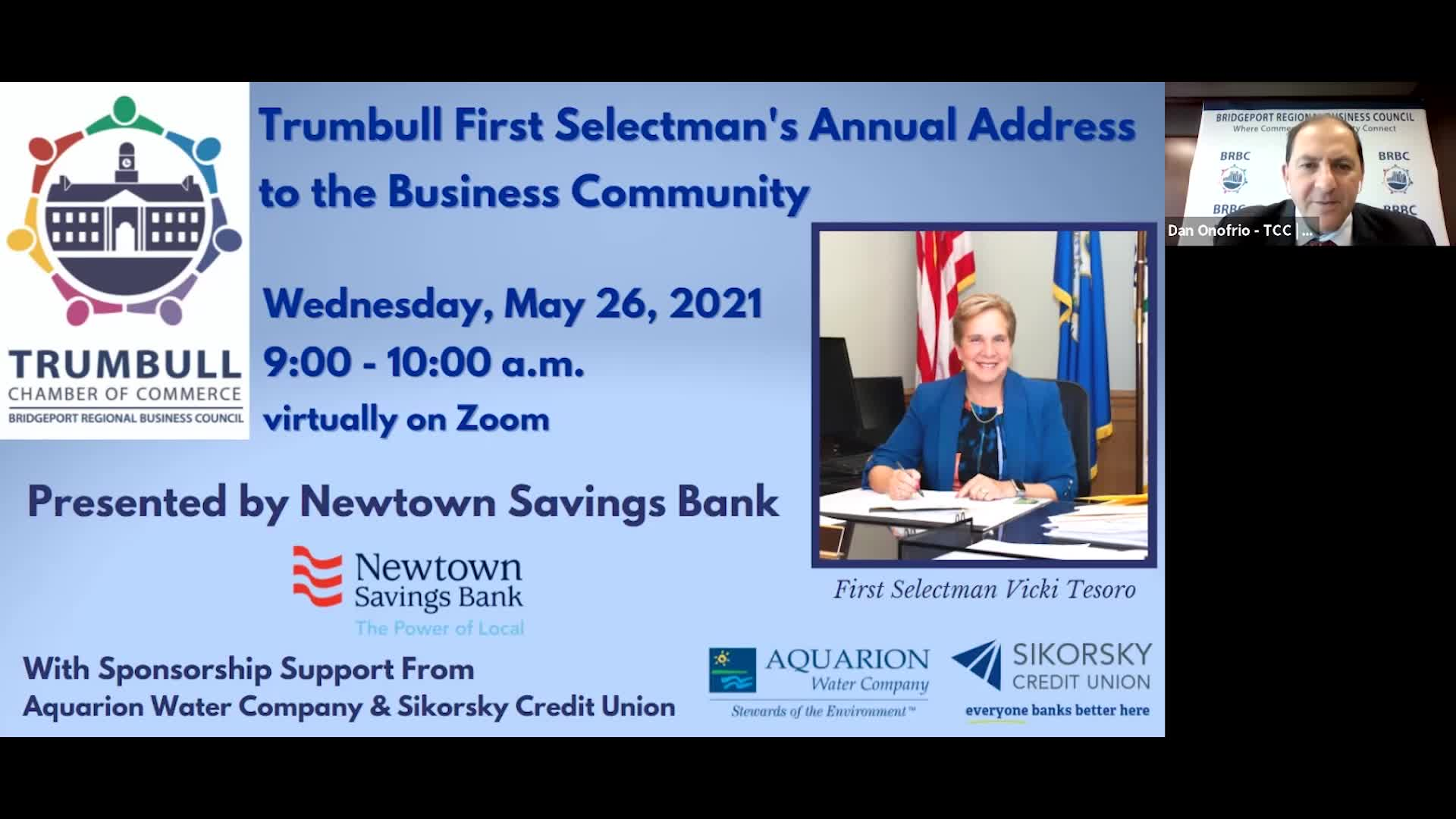 Thumbnail image for First Selectman's Address to the Business Community 5/26/21