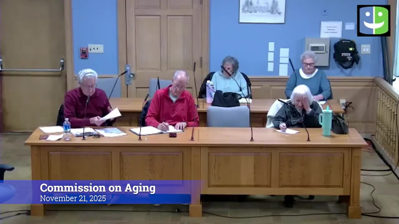 Thumbnail image for Commission on Aging 11/21/25 Meeting