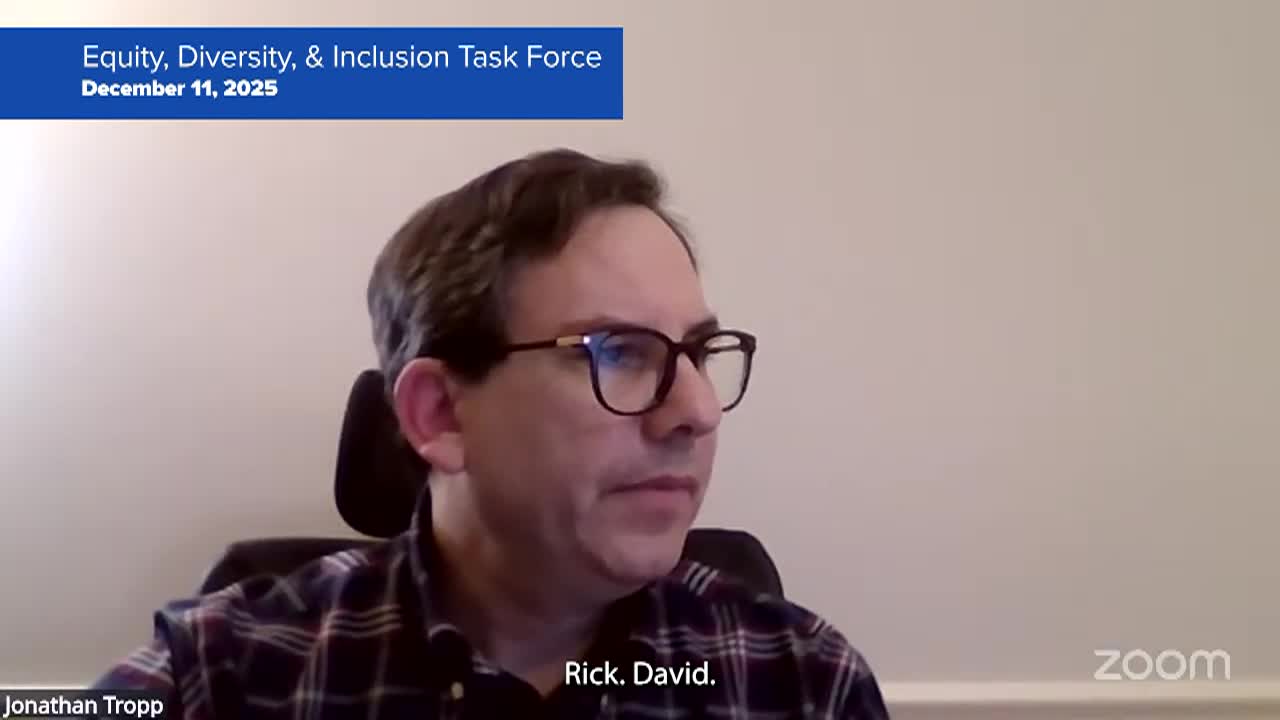 Thumbnail image for Equity Diversity & Inclusion Task Force 12/11/25 Meeting
