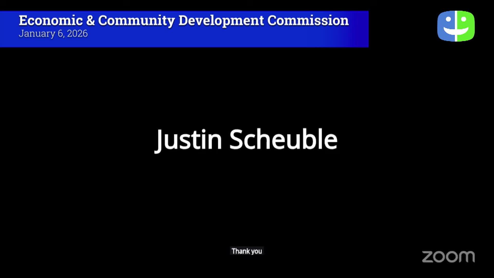 Thumbnail image for Economic & Community Development Commission 1/6/26 Meeting