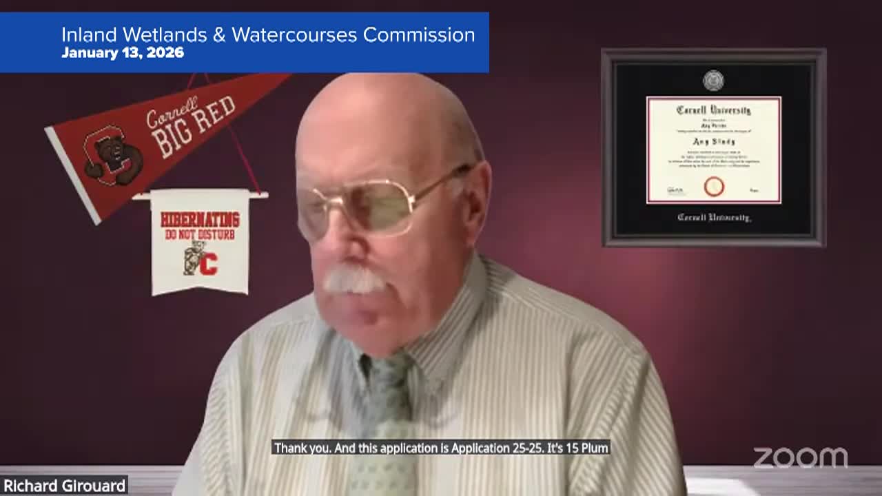 Thumbnail image for Inland Wetlands & Water Courses Commission 1/13/26 Special Meeting