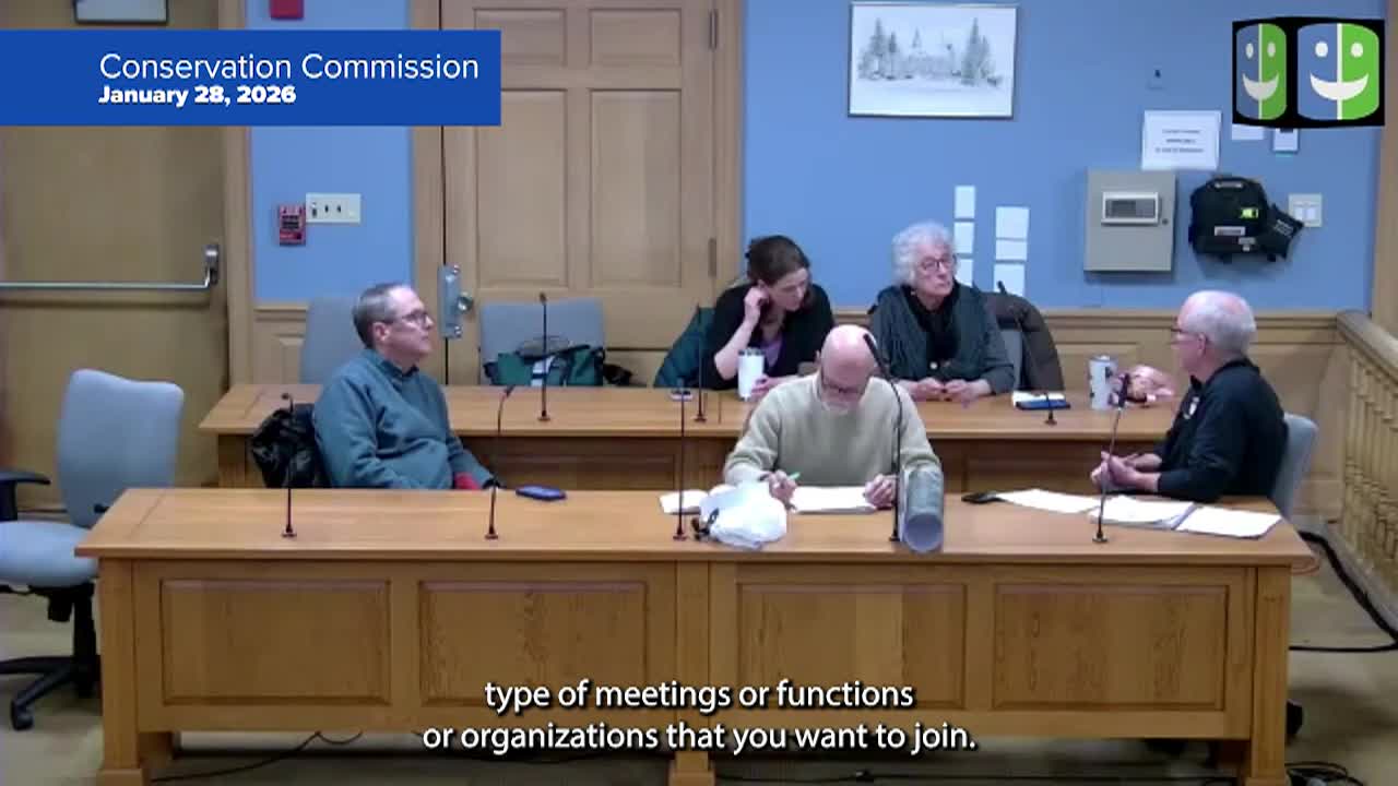 Thumbnail image for Conservation Commission 1/28/26 Meeting