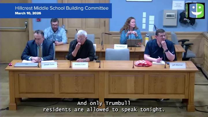 Thumbnail image for Hillcrest Middle School Building Committee  3/10/26 Meeting