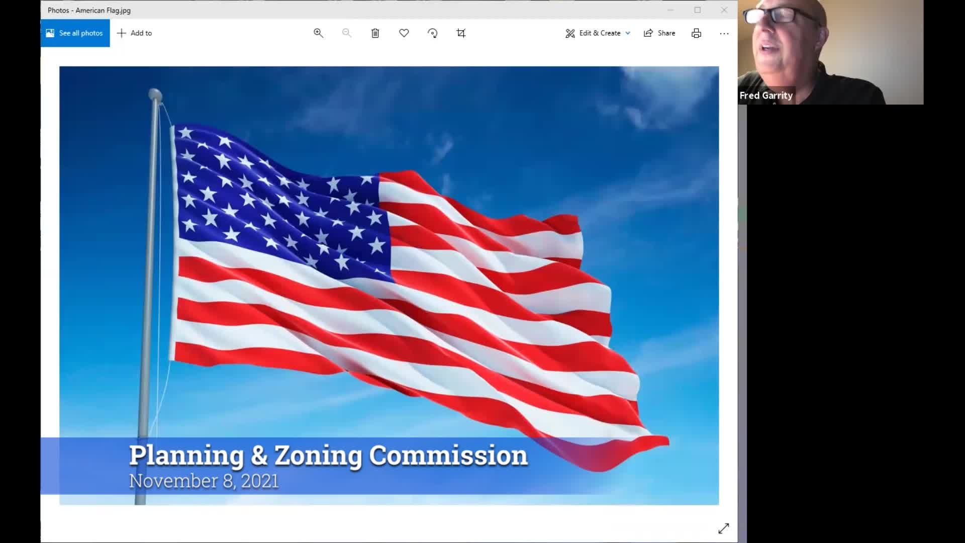 Thumbnail image for Planning & Zoning Commission 11/8/21 Special Meeting