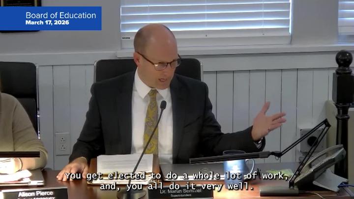 Thumbnail image for Board of Education 3/17/26 Special Meeting