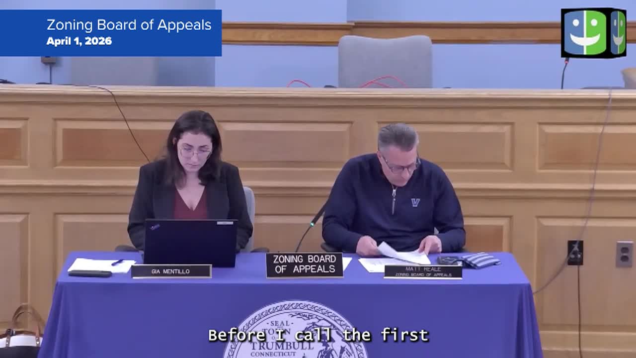 Thumbnail image for Zoning Board of Appeals 4 1 26 Meeting