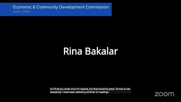 Thumbnail image for Economic & Community Development Commission 4/7/26 Meeting