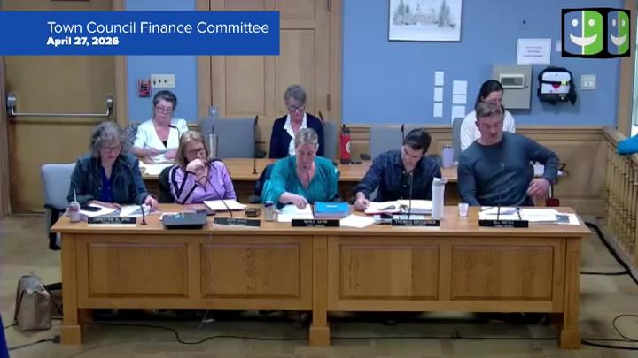 Thumbnail image for Town Council Finance Committee 4/27/26 Meeting