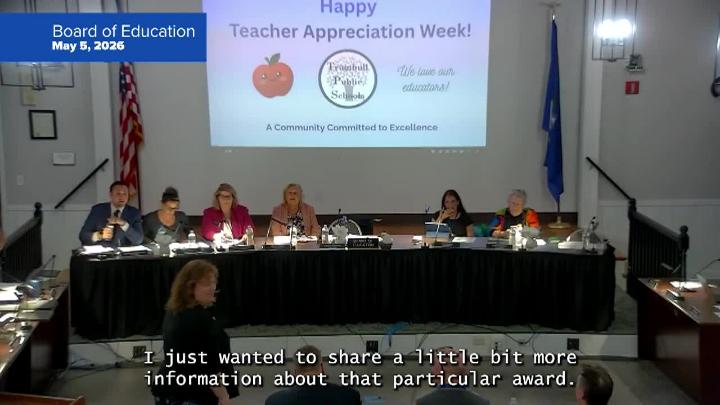 Thumbnail image for Board of Education 5/5/26 Meeting