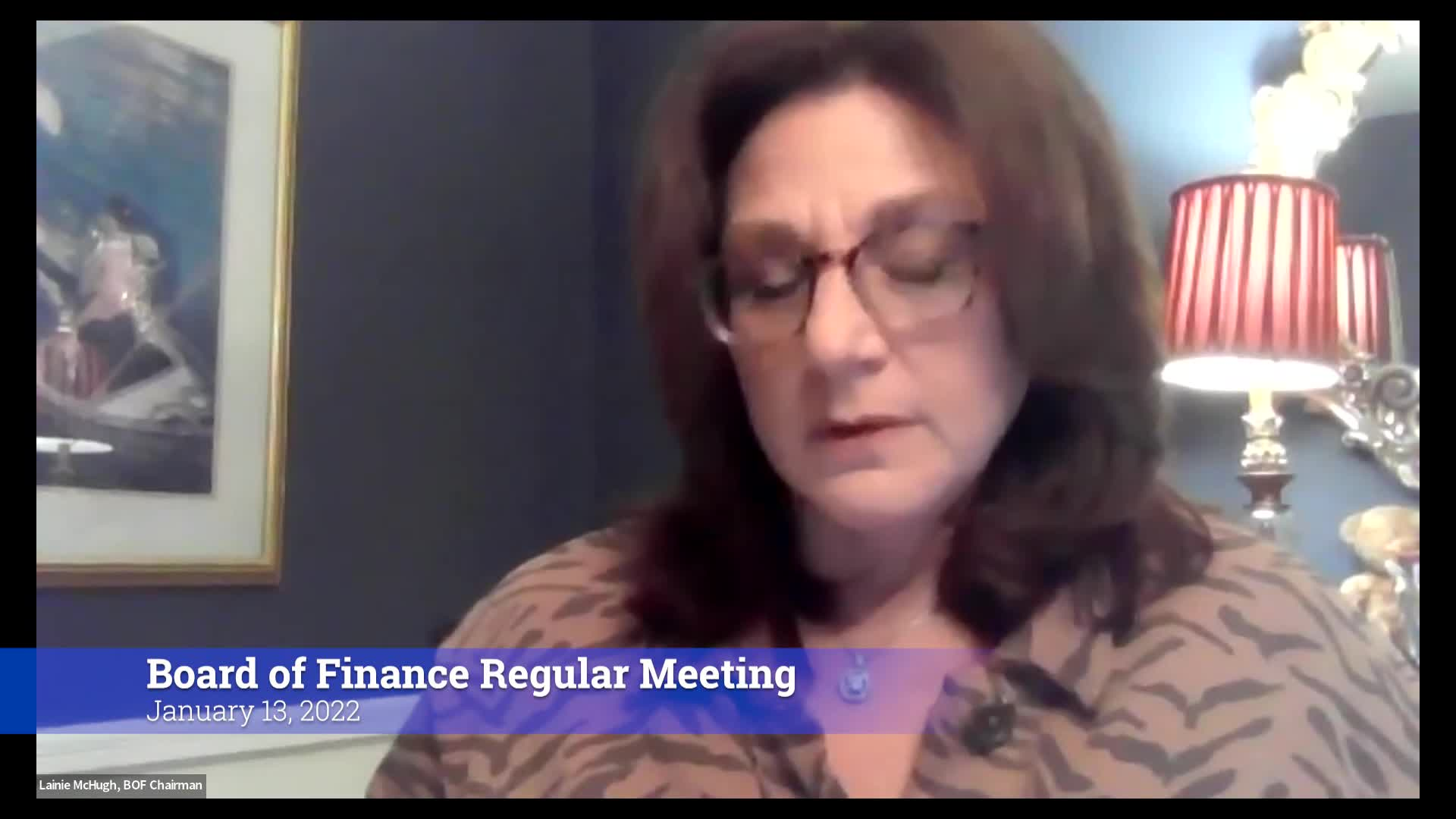 Thumbnail image for Board of Finance 1/13/22 Meeting