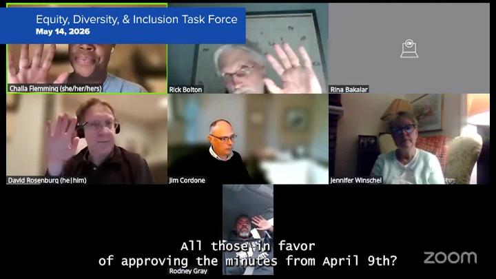 Thumbnail image for Equity Diversity & Inclusion Task Force 5/14/26 Meeting