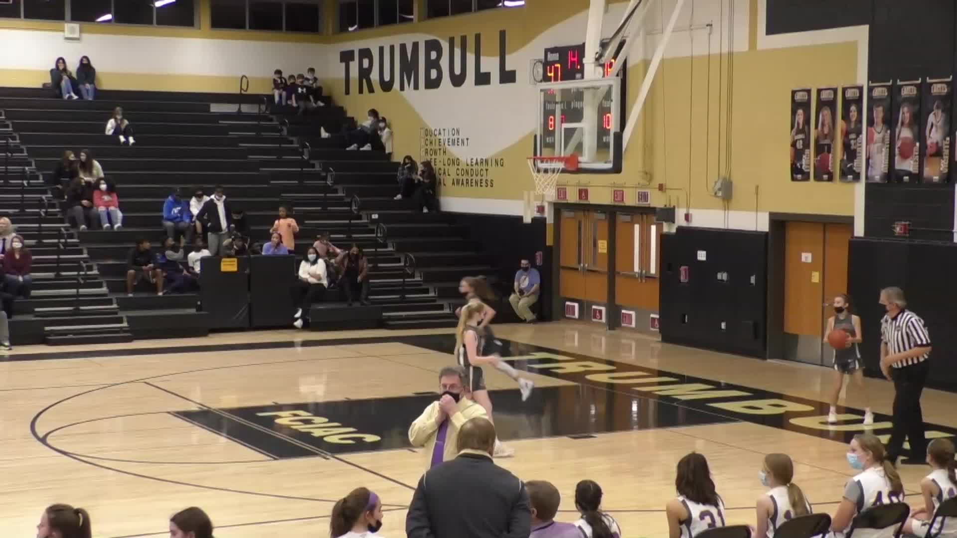 Thumbnail image for Trumbull Middle School Girls Basketball: Hillcrest vs. Madison