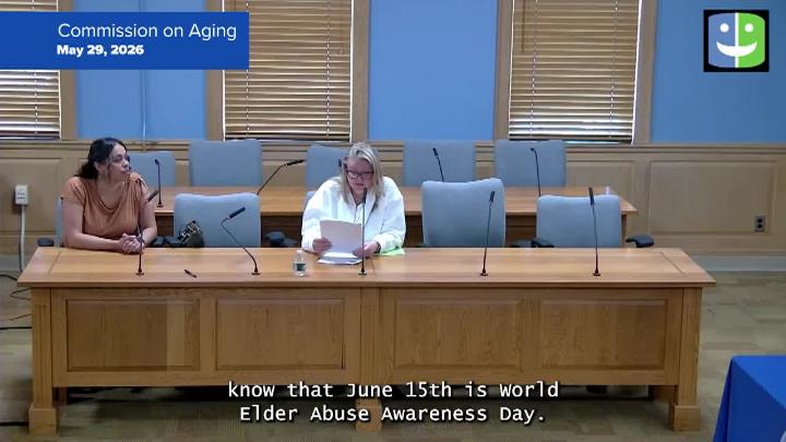 Thumbnail image for Commission on Aging 5/29/26 Meeting