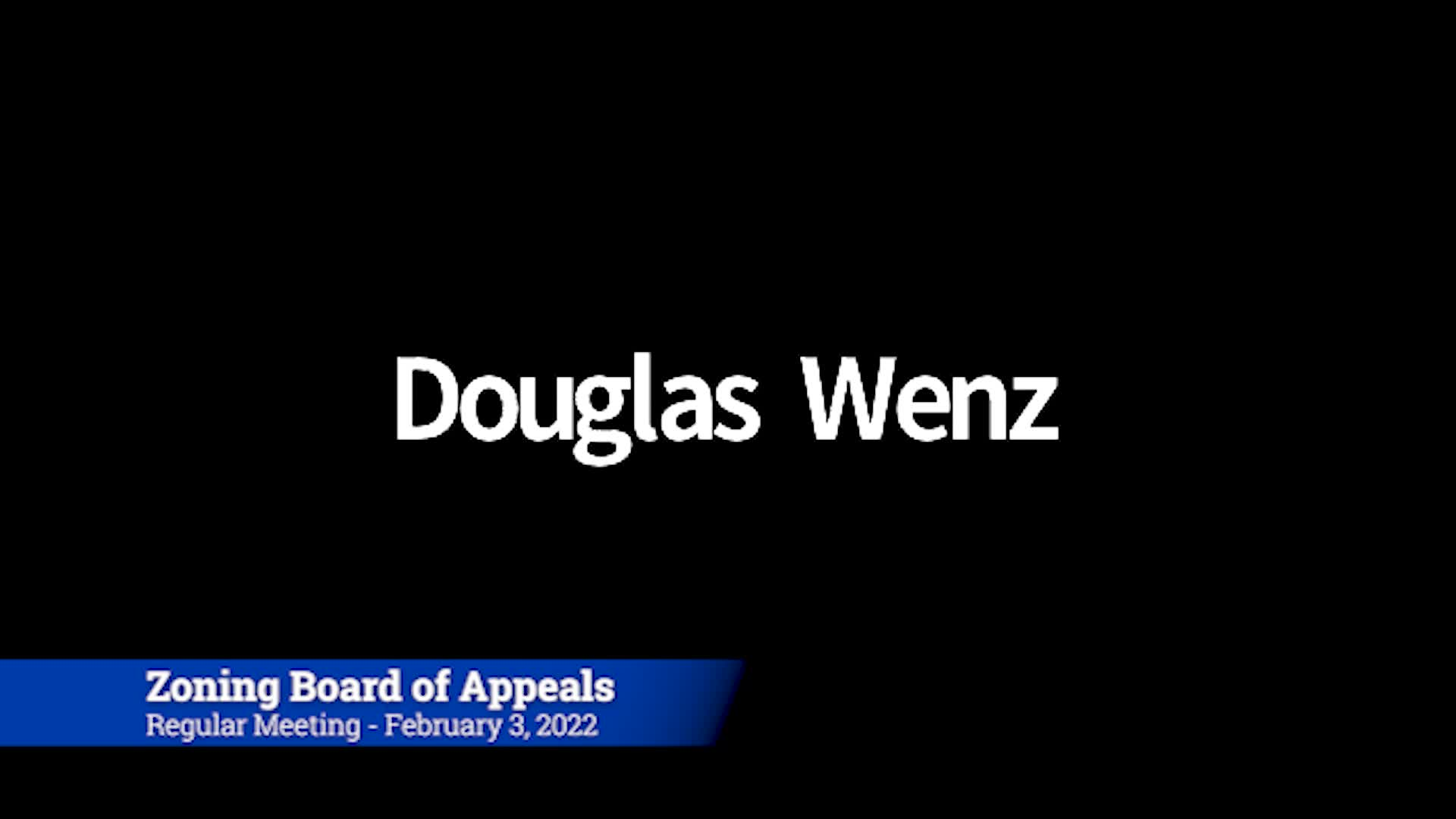 Thumbnail image for Zoning Board of Appeals 2/2/22 Meeting