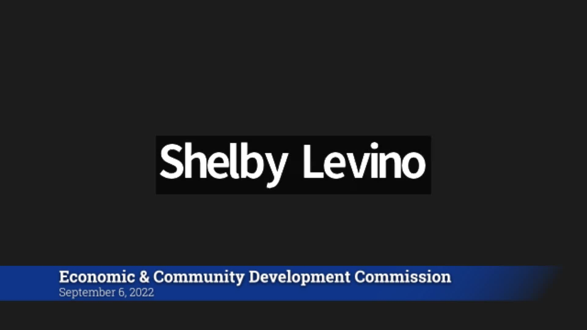 Thumbnail image for Economic & Community Development 9/6/22 Meeting