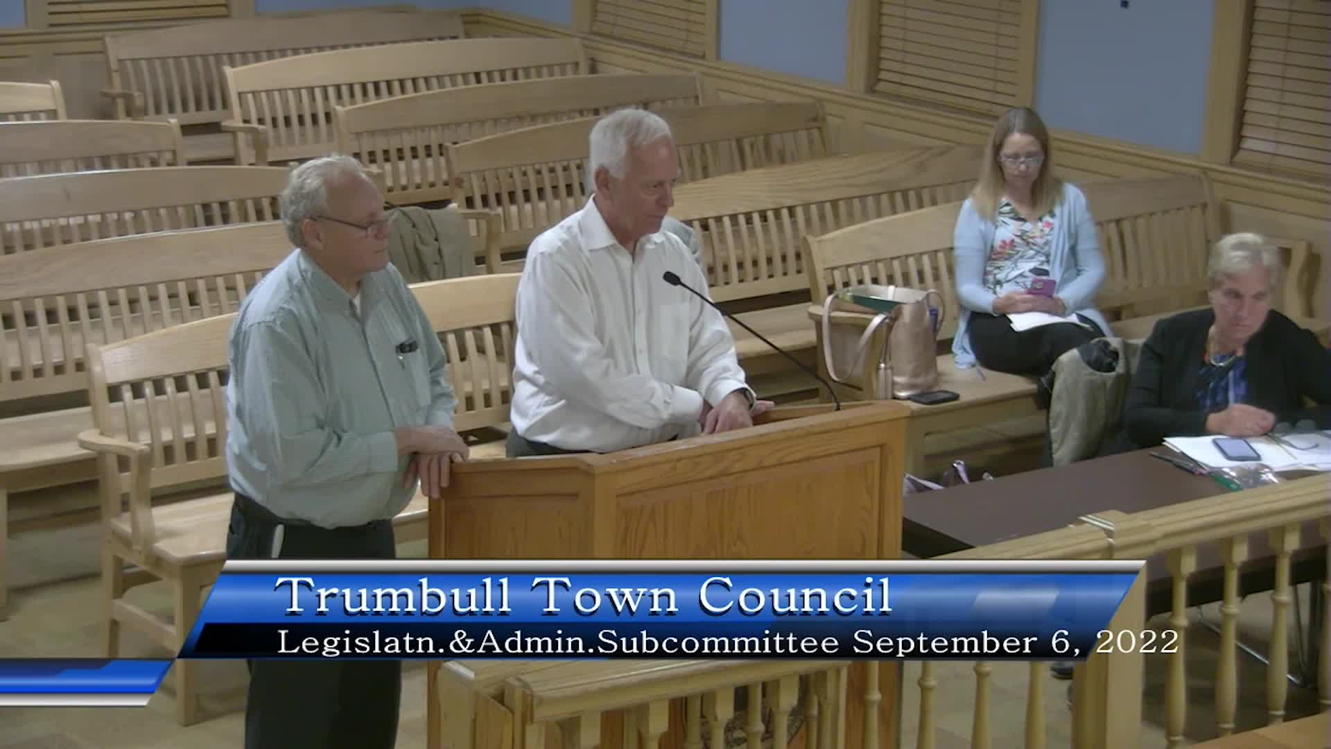 Thumbnail image for Town Council Legislation & Administration Committee 9/6/22 Meeting