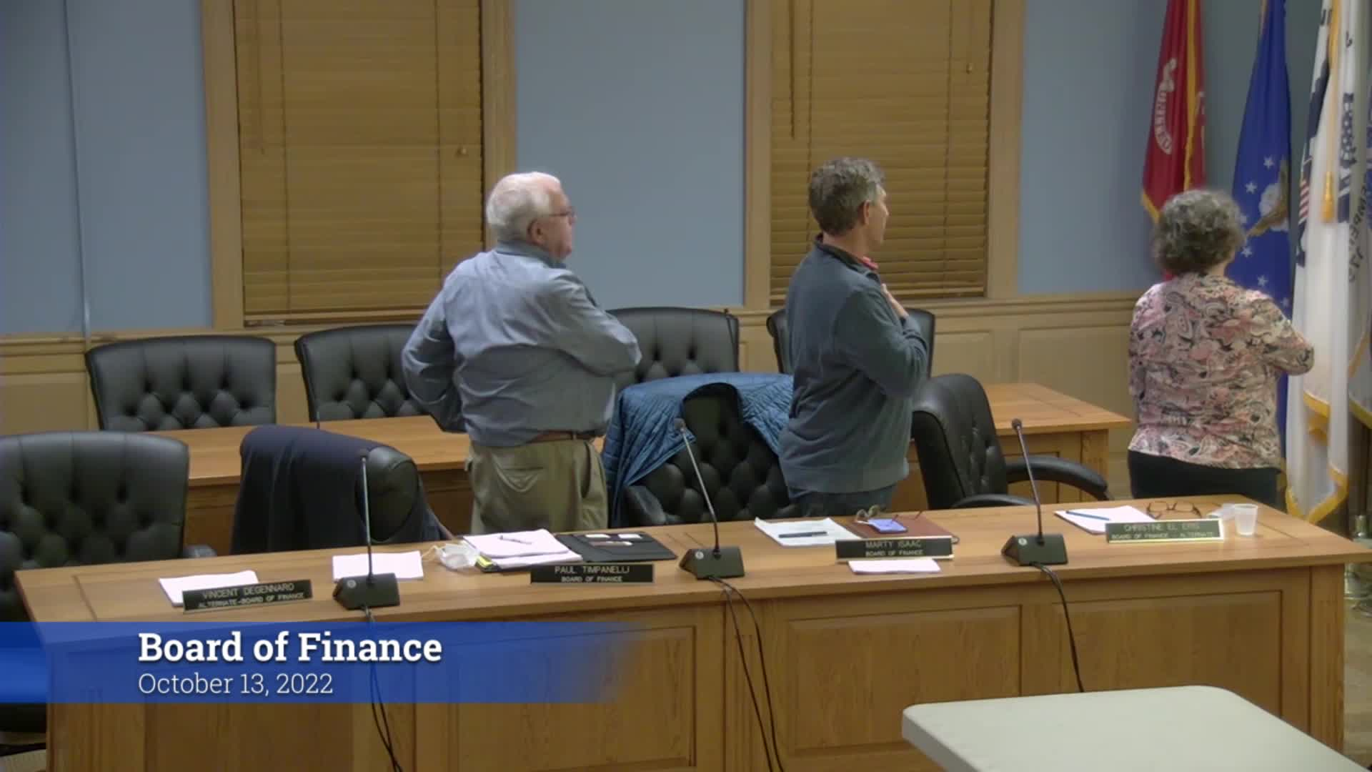 Thumbnail image for Board of Finance 10/13/22 Meeting
