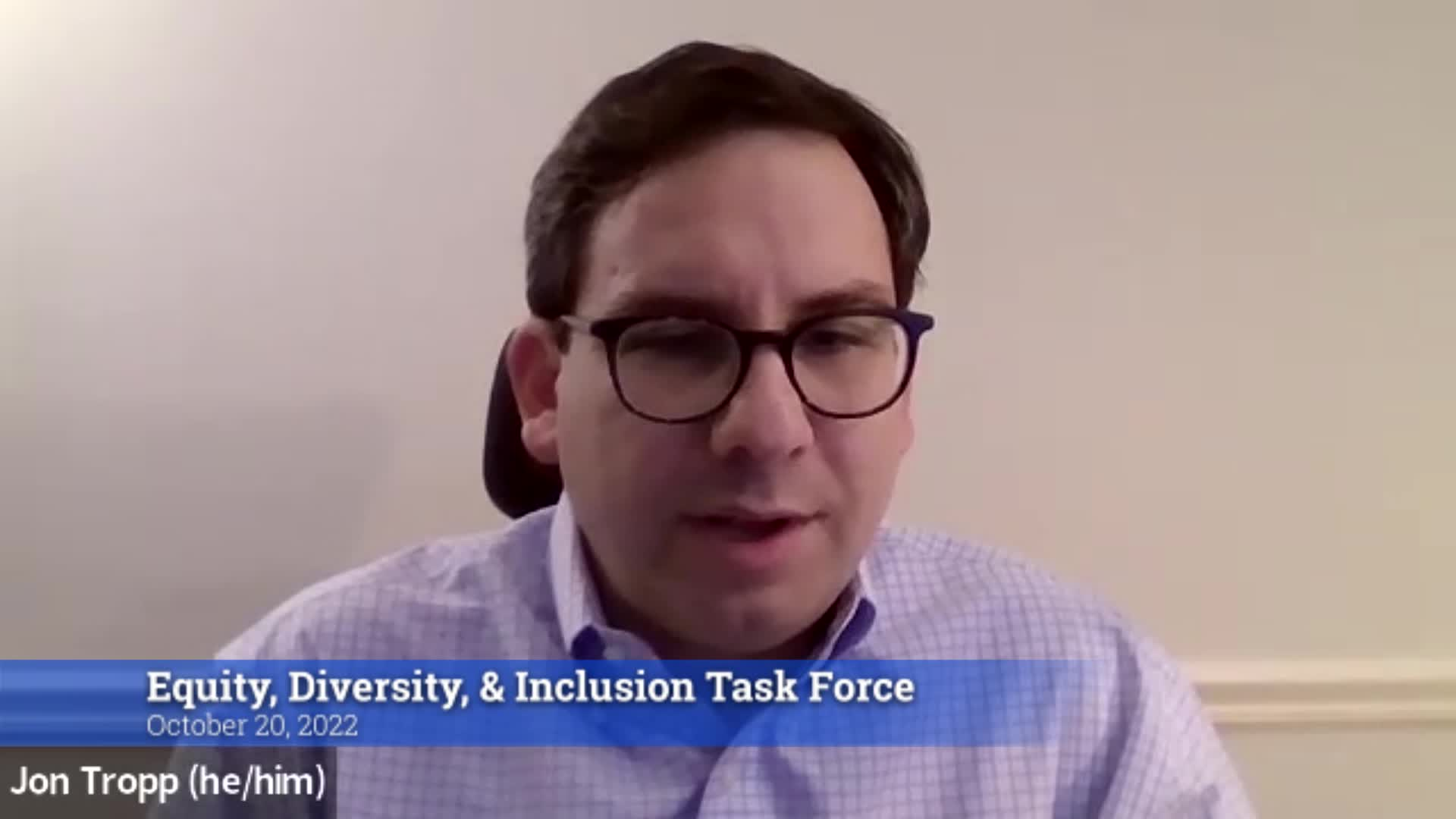 Thumbnail image for Equity, Diversity, & Inclusion Task Force 10/20/22 Meeting