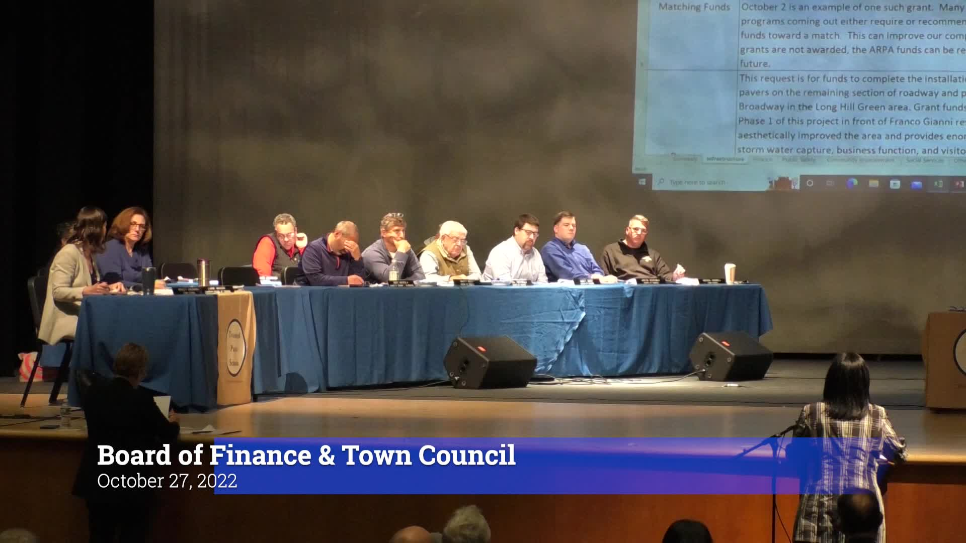 Thumbnail image for Board of Finance & Town Council 10/27/22 Special Joint Meeting