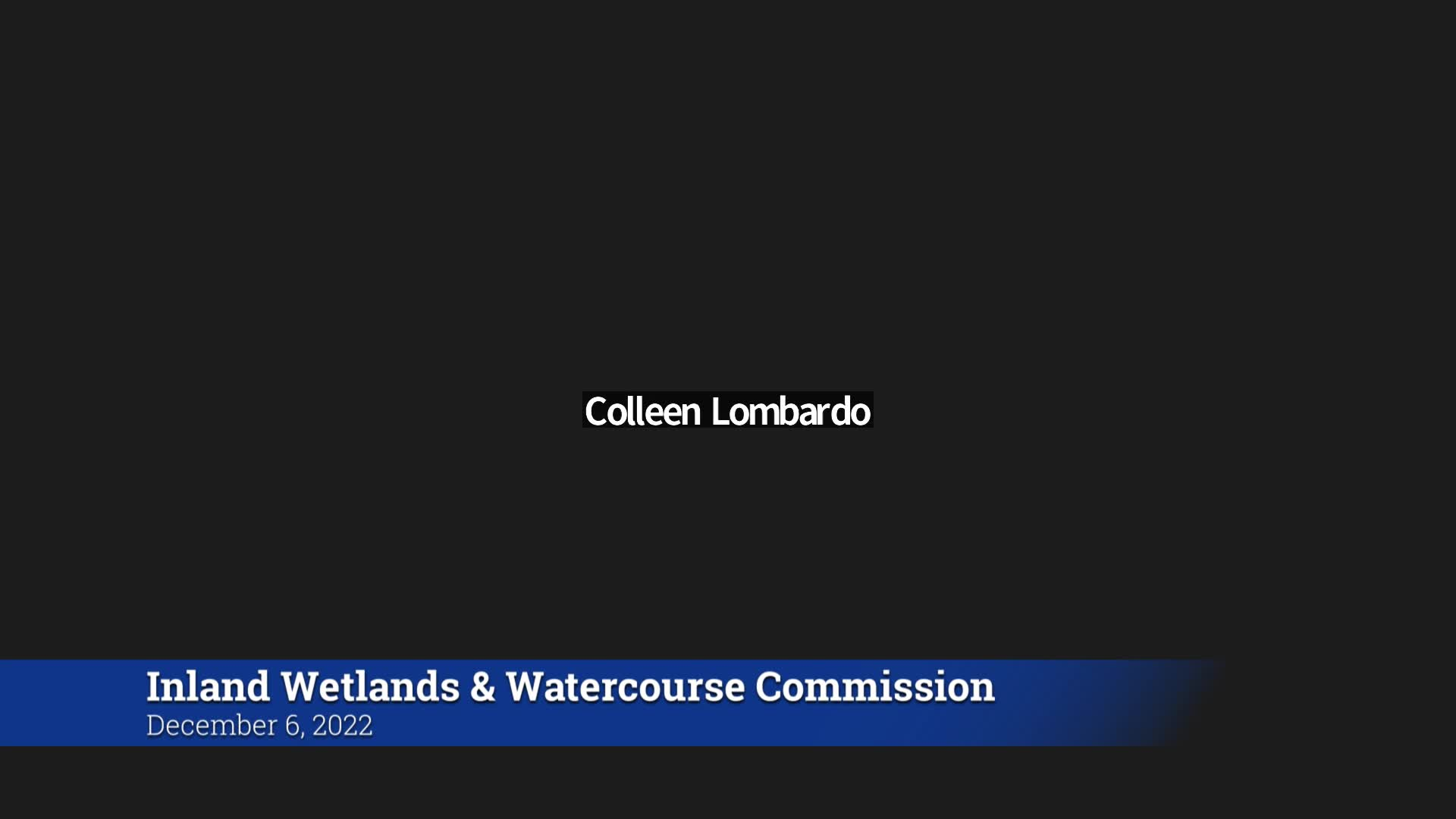 Thumbnail image for Inland Wetlands & Watercourse Commission 12/06/22 Meeting